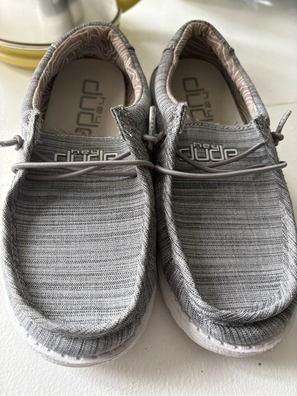 Hey Dude Kids Gray Slip-On Shoes - Picture 5 of 6
